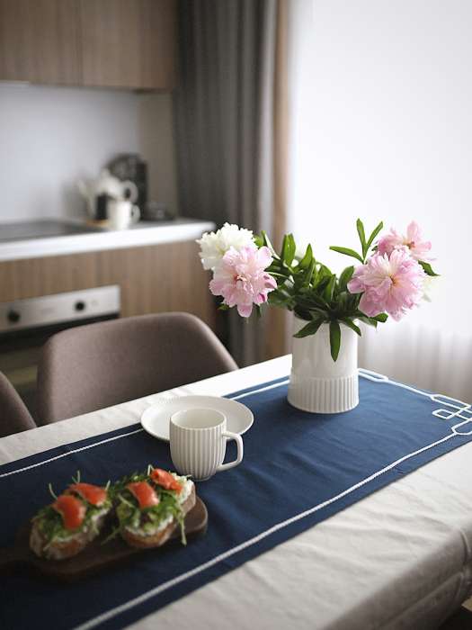 Дорожка на стол navy story из коллекции sea treasures, 45х150 см Tkano TK25-TR0001