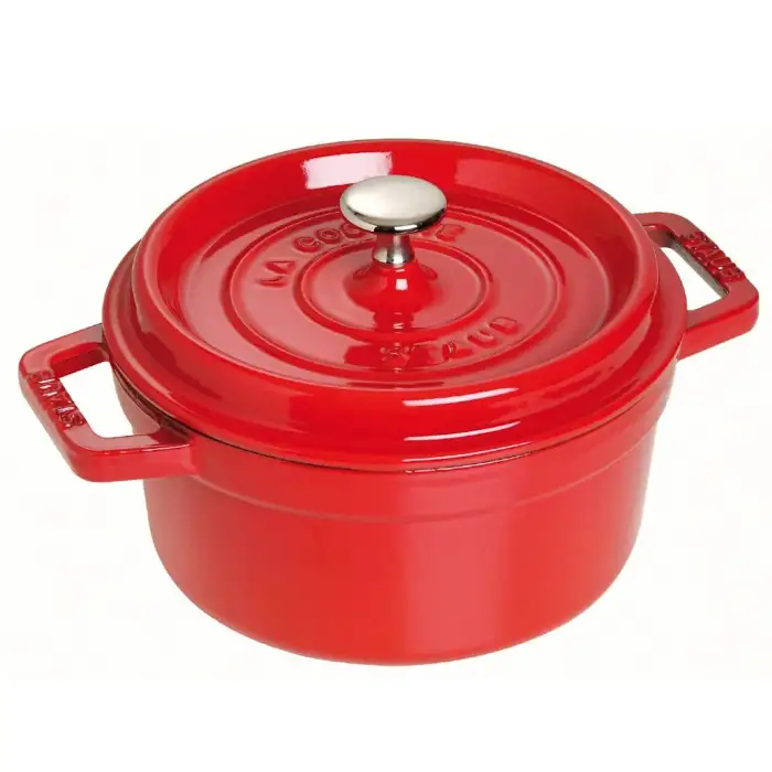 Кокот круглый, 30 см, 8,35 л, вишневый STAUB 1103006