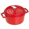 Кокот круглый, 30 см, 8,35 л, вишневый STAUB 1103006