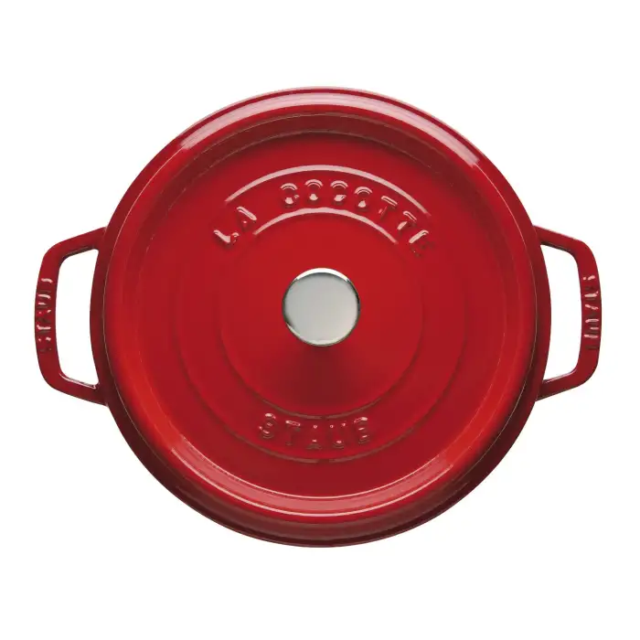 Кокот круглый, 30 см, 8,35 л, вишневый STAUB 1103006