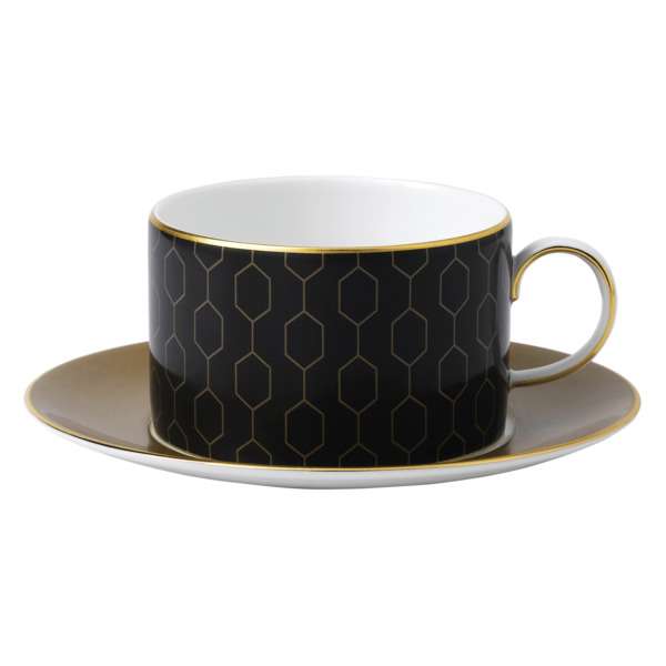 Чашка чайная с блюдцем Wedgwood Аррис Соты 220 мл