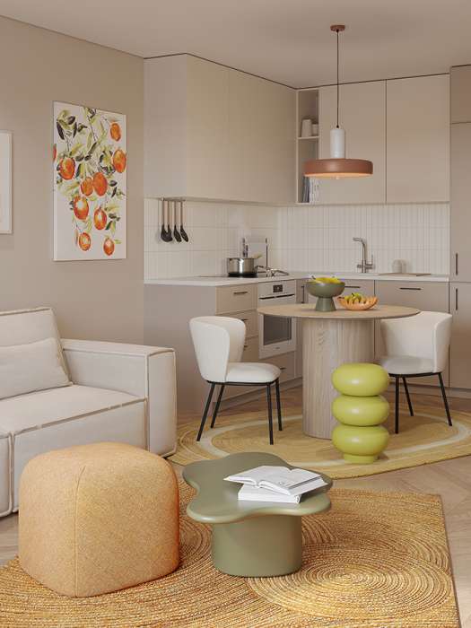 Табурет-столик swell, D33 см, лайм Bergenson Bjorn BB0000894