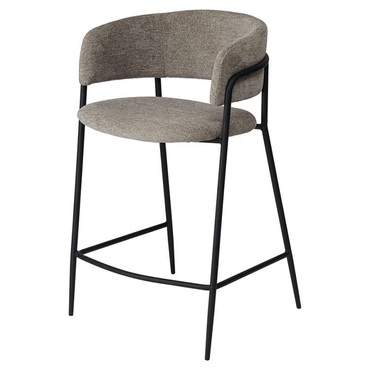 Стул полубарный helning, мягкий шенилл, капучино Bergenson Bjorn BB0000658