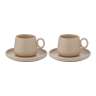 Набор из двух чайных пар бежевого цвета из коллекции Essential, 120 мл TKANO TK22-TW_TC0006