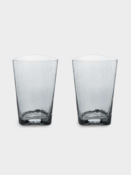 Стакан, 13 см, 400 мл, 2 шт, стекло, серый, Nocturne ANNA LAFARG ANLAF-TJ0488