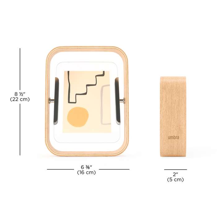 Фоторамка двусторонняя bellwood,16х22 см, натуральное дерево UMBRA 1022813-390