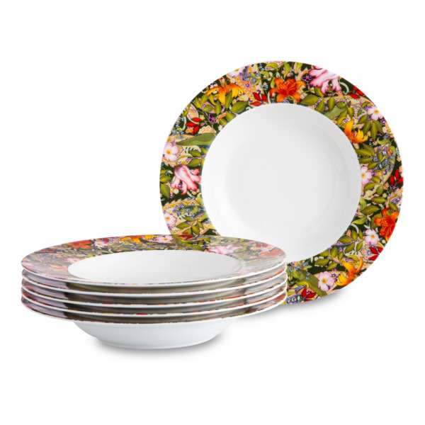 Набор тарелок суповых Mix&Match Home Майя 23 см, 6 шт, фарфор