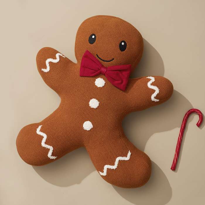 Подушка вязаная classy gingerbread из коллекции new year essential, 38х44 см Tkano TK24-CU0022
