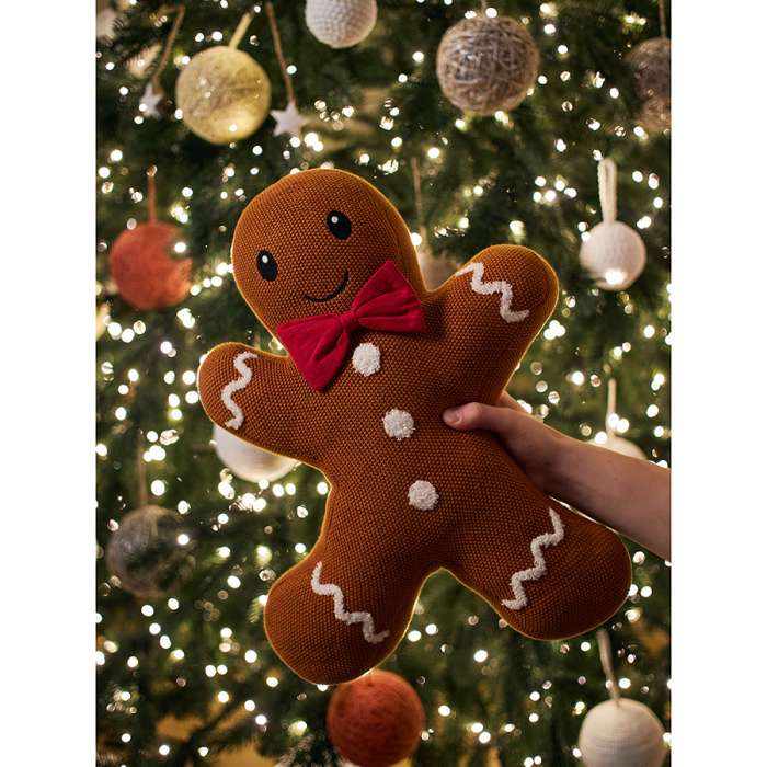 Подушка вязаная classy gingerbread из коллекции new year essential, 38х44 см Tkano TK24-CU0022