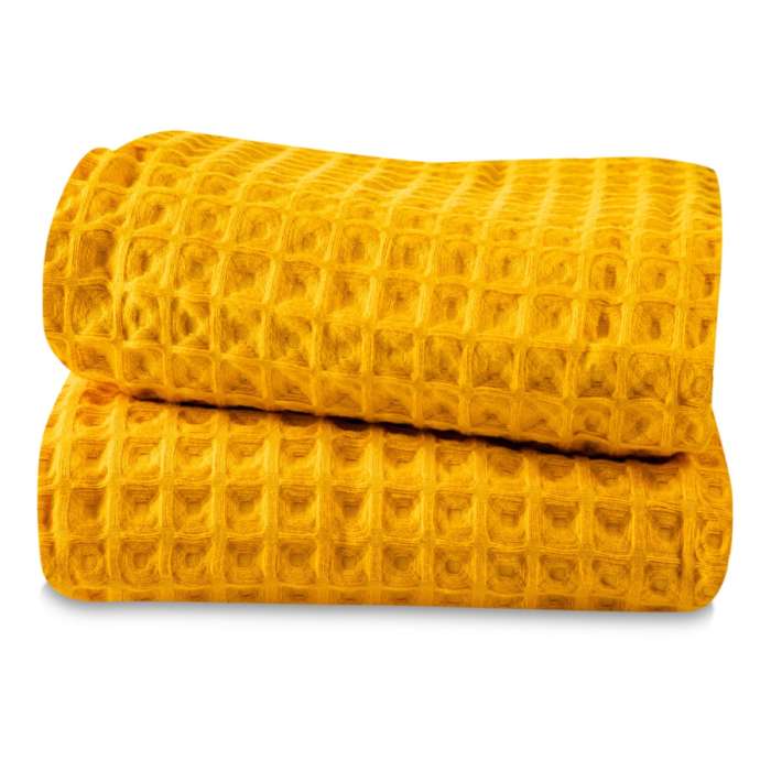 Набор полотенец кухонных VALENCIA 50х70 см, 2 шт, хлопок, желтый, п/к WO HOME WO1083