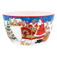 Салатник порционный Certified Int. Мастерская Санта-Клауса.Два зайчонка 14 см, керамика CER37273-2