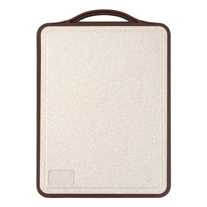 Доска разделочная двусторонняя из пшеничного волокна и черного дерева arlett, 44,5х30,5 см, сливовая Smart Solutions SS000039