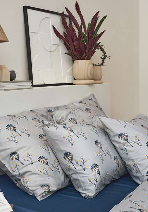 Набор наволочек "Полевые цветы" из премиального сатина из коллекции russian north, 70х70 см Tkano TK24-PC0041