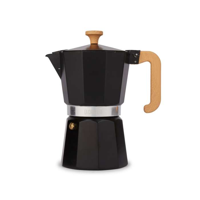 Кофеварка гейзерная 290 мл La Cafetiere Kitchen Craft LCVEN6CPBLKW
