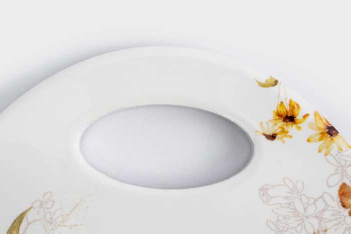 Подставка под горячее, 20х15 см, керамика/пробка, белая, Тыквы, Light pumpkin ANNA LAFARG ANLAF-YUXIN-140