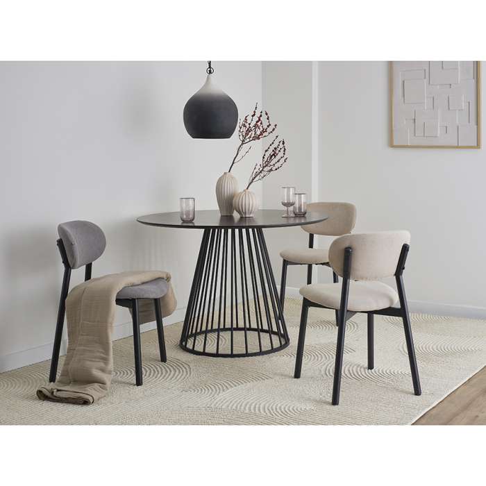 Стул round, рогожка, ванильный Bergenson Bjorn BB0000686