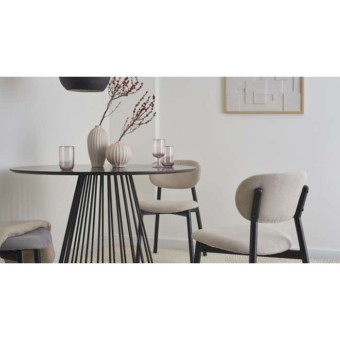 Стул round, рогожка, ванильный Bergenson Bjorn BB0000686