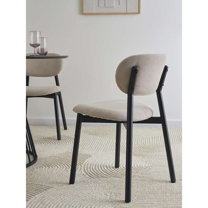 Стул round, рогожка, ванильный Bergenson Bjorn BB0000686