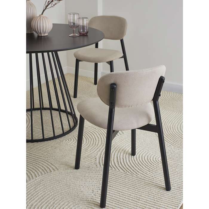 Стул round, рогожка, ванильный Bergenson Bjorn BB0000686