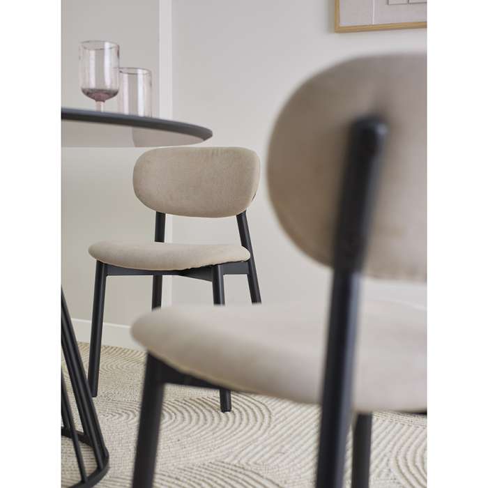 Стул round, рогожка, ванильный Bergenson Bjorn BB0000686