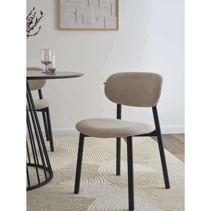 Стул round, рогожка, ванильный Bergenson Bjorn BB0000686