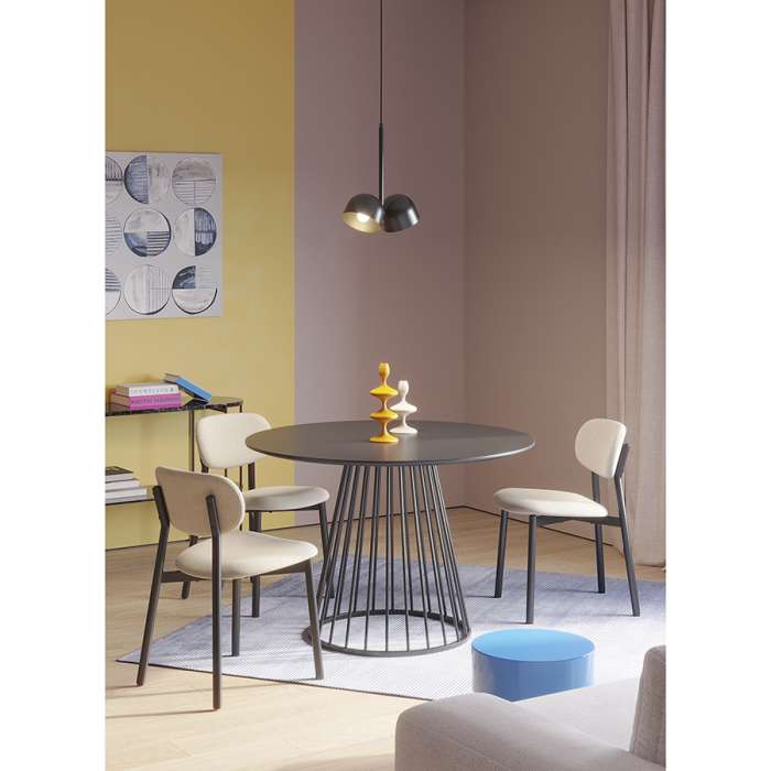 Стул round, рогожка, ванильный Bergenson Bjorn BB0000686