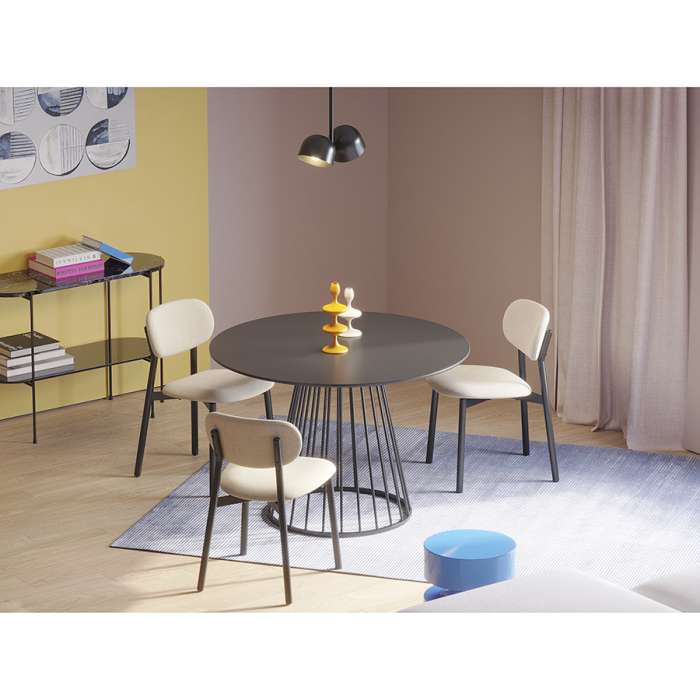 Стул round, рогожка, ванильный Bergenson Bjorn BB0000686