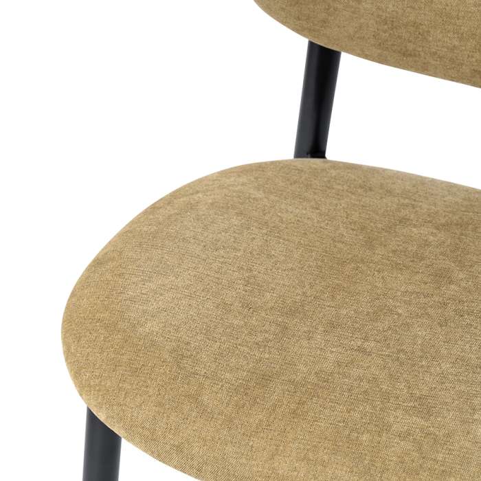 Стул round, рогожка, ванильный Bergenson Bjorn BB0000686