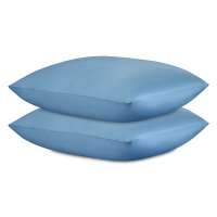 Набор наволочек из премиального сатина джинсово-синего цвета из коллекции essential, 70х70 см Tkano TK25-PC0004