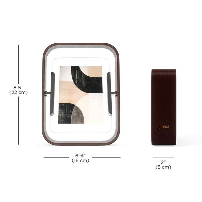 Фоторамка двусторонняя bellwood, 16х22 см, состаренный орех UMBRA 1022813-746