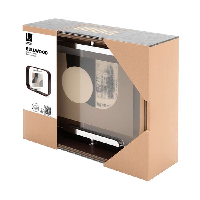 Фоторамка двусторонняя bellwood, 16х22 см, состаренный орех UMBRA 1022813-746