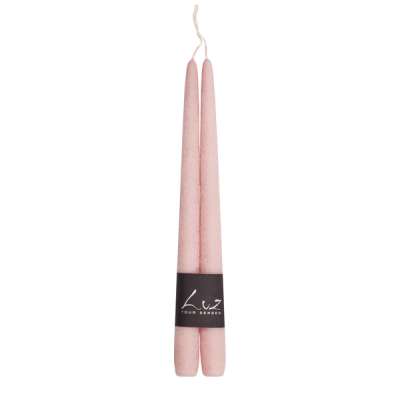Набор свечей Luz your senses Рустик 30 см, 2 шт, серо-розовый
