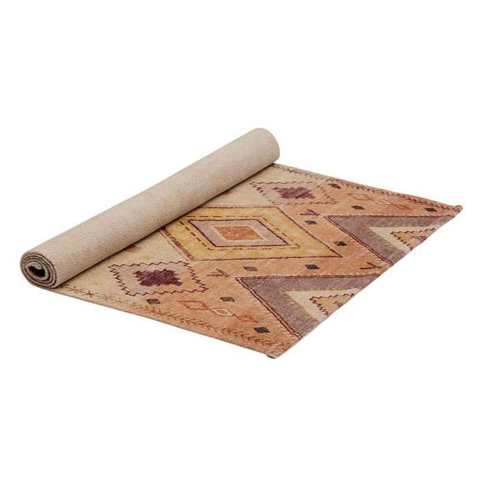 Ковер из хлопка с этническим орнаментом цвета лаванды из коллекции ethnic, 120х180 см Tkano TK21-DR0001