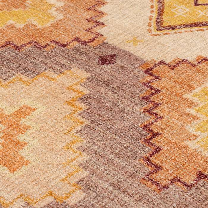 Ковер из хлопка с этническим орнаментом цвета лаванды из коллекции ethnic, 120х180 см Tkano TK21-DR0001