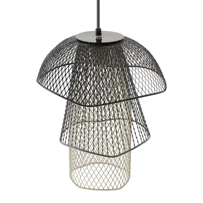 Светильник подвесной vinger, D28х37 см, черный/серый/белый Bergenson Bjorn BB0000168