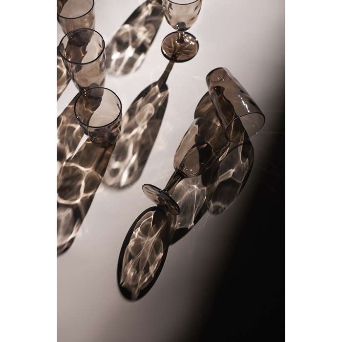 Набор бокалов для вина hollow, 430 мл, серо-коричневый, 4 шт. Liberty Jones LJ0000358