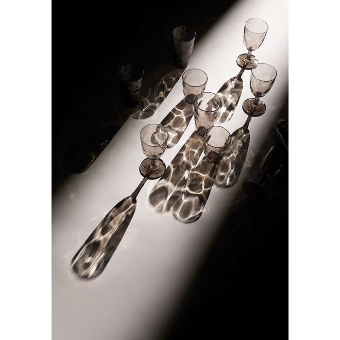 Набор бокалов для вина hollow, 430 мл, серо-коричневый, 4 шт. Liberty Jones LJ0000358