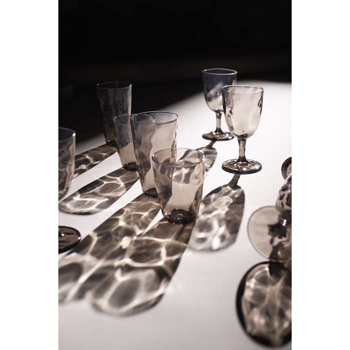 Набор бокалов для вина hollow, 430 мл, серо-коричневый, 4 шт. Liberty Jones LJ0000358