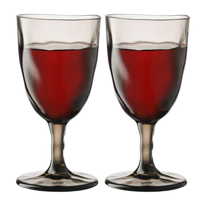 Набор бокалов для вина hollow, 430 мл, серо-коричневый, 4 шт. Liberty Jones LJ0000358