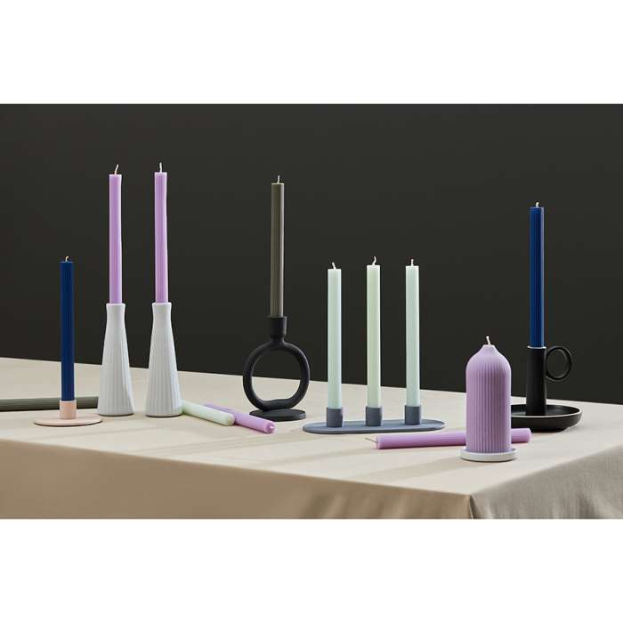 Набор из двух свечей цвета лаванды из коллекции edge, 24,5 см Tkano TK24-CND0008