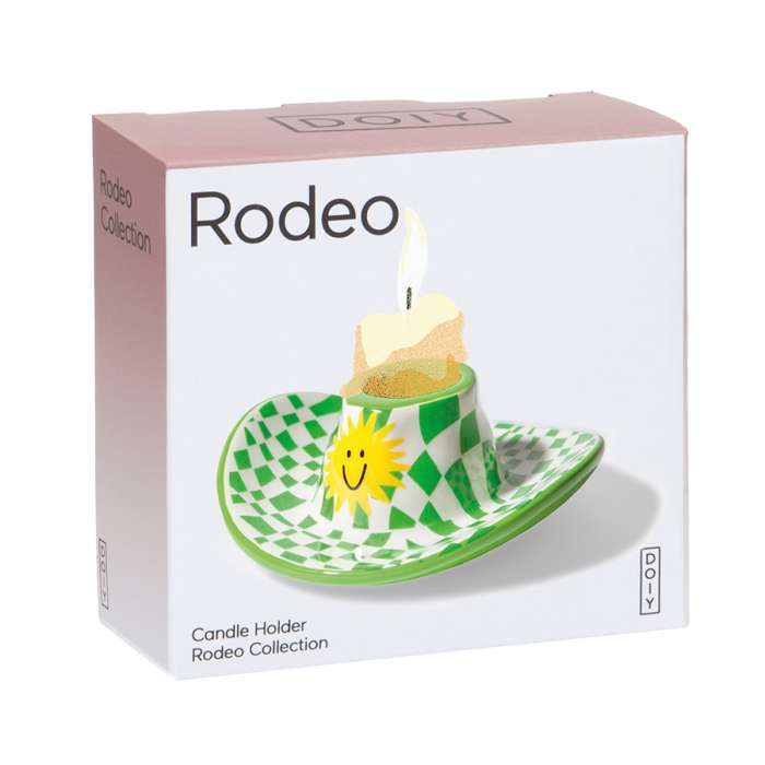 Подсвечник rodeo, cowboy hat, 4 см, зелёный DOIY DYCAHROHAG