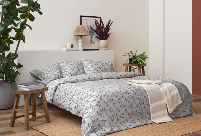 Набор наволочек "Ягоды тайги" из премиального сатина из коллекции russian north, 70х70 см Tkano TK24-PC0039