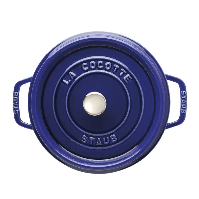 Кокот круглый, 26 см, 5,2 л, темно-синий STAUB 1102691