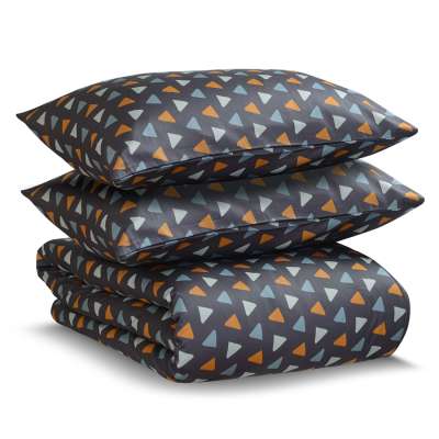 Комплект постельного белья из сатина с принтом triangles из коллекции wild, 150х200 см Tkano TK20-DC0001