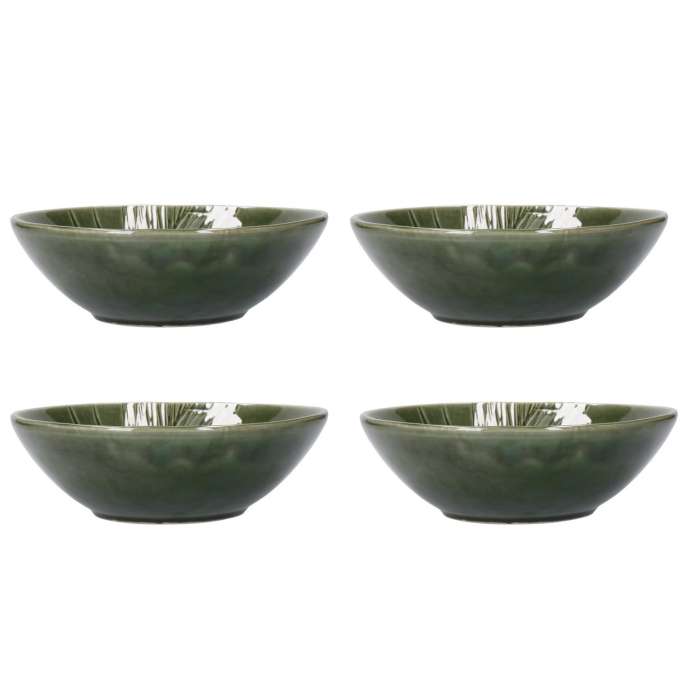 Набор из 4 глубоких тарелок Mikasa Jardin GREEN, 20 см Kitchen Craft MKJDPASTAPK4