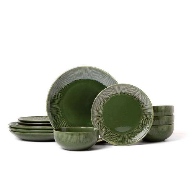 Обеденный набор Mikasa Jardin GREEN, 12 предметов Kitchen Craft MKJARDIN12PC