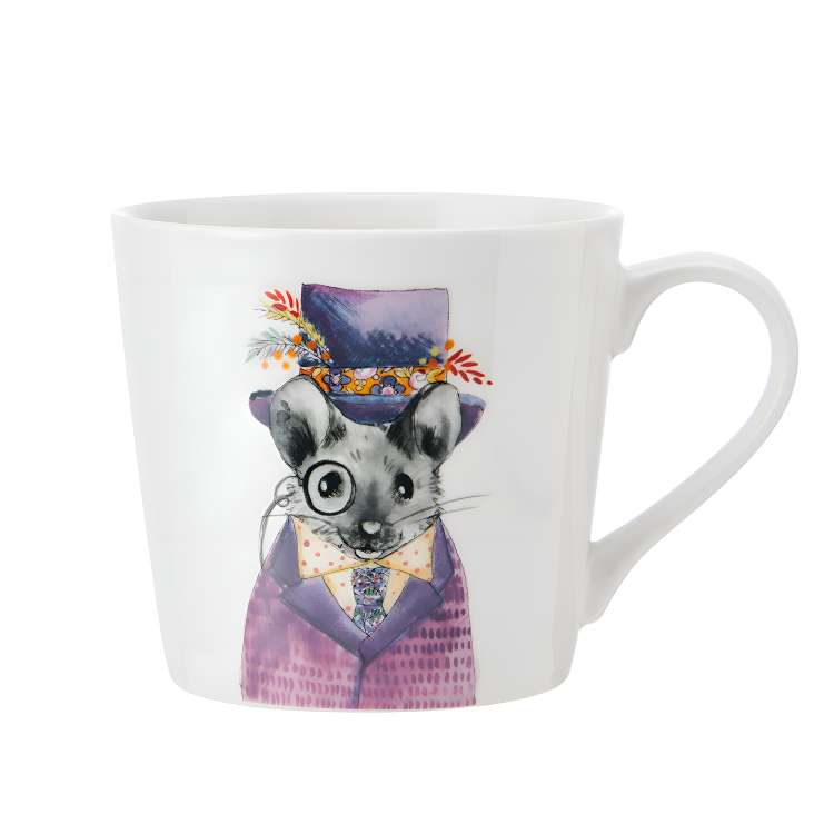 Кружка фарфоровая Mikasa Tipperleyhill с принтом мыши MK 380 мл Kitchen Craft MKTIPPMUGMSE