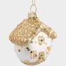 Игрушка елочная, 4х6 см, стекло, золотистая, Домик, New year ANNA LAFARG ANLAF-YQ250326-2