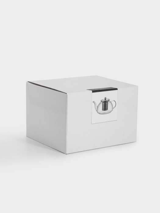 Чайник заварочный, 1 л, стекло Б/сталь, серебристый, Base ANNA LAFARG ANLAF-GMK117798