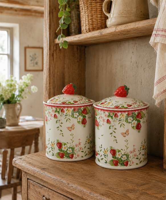 Банка для хранения jardin des fraises, D12,5х18 см Easy Life R3486/JARF